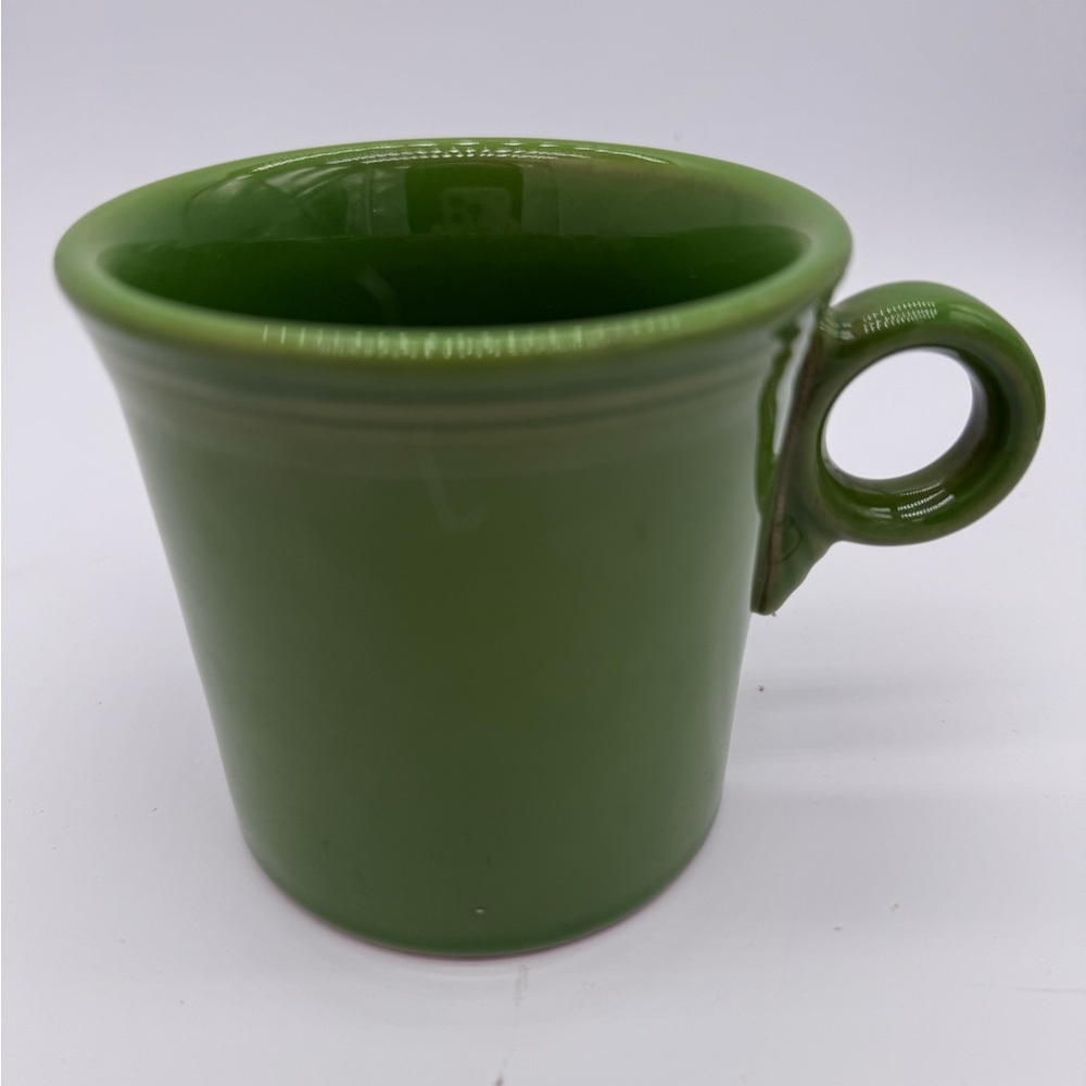 FIESTAWARE HLC Shamrock Green Ring Handle Coffee Tea Mug Cup Fiesta USA EUC